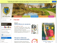 Tablet Screenshot of mairie-athis-mons.fr